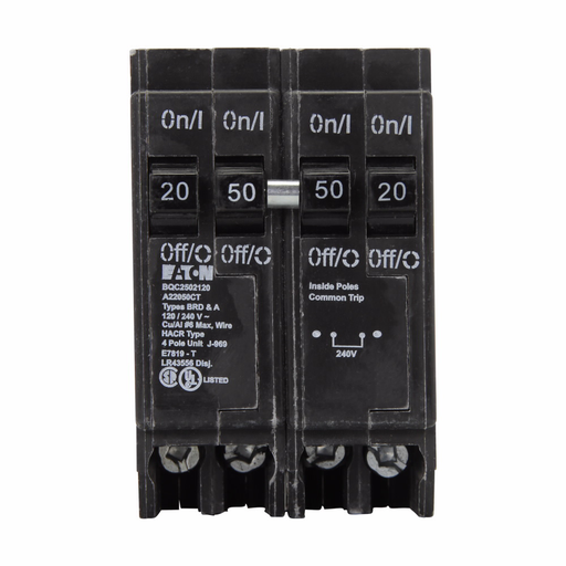 Product image for Eaton Electrical BQC2502120 1 Inch Class CTL Plug-On Breaker