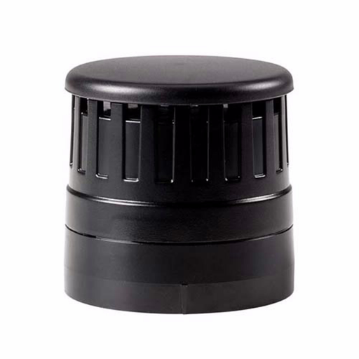 Product image for Cutler-Hammer SL7-AP24 Acoustic Module, SL7, 70 mm, Continuous or pulsed tone, adjustable, 92A max., 24 Vac/Vdc, Black, 100 dB, 2800 Hz, Internal DIP switch, internal potentiometer, (1), UL type 4, 4X, 13 , I