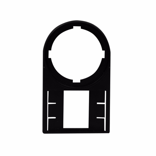 Product image for Cutler-Hammer M22S-ST-X M22 Modular Pushbutton Legend Plate Holder without Legend Plate Insert, 22.5 mm, Button: Black, IP66, NEMA 4X, 13