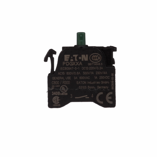 ETN PDGXXA PD AUX & ALM SW, 1NO, SC Product image for ETN PDGXXA PD AUX & ALM SW, 1NO, SC
