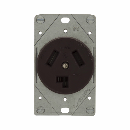 Product image for EWD 38B-BOX Recp Sgl Flush 30A 125/