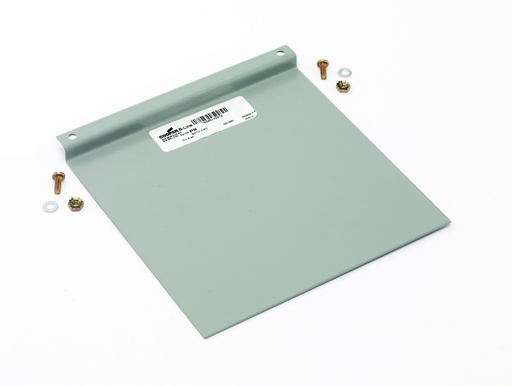 Product image for B-Line BP812 ANSI 61 gray polyester powder coated, Steel, Bolt-on accessories, 8" X 12", Baffle plates, 16 gauge