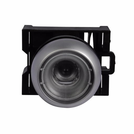 Product image for Cutler-Hammer M22-D-X 22.5 mm RMQ-Titan Pushbutton,Buttonless,Silver bezel,IP67, IP69K,Non-illuminated,Flush mounting,NEMA 4X, 13,5,000,000 operations,Momentary,22.5 mm,Flush Pushbutton,M22