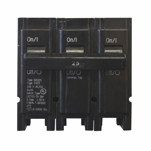 Product image for Eaton Electrical BR325 1 Inch Type BR Plug-On Circuit Breaker