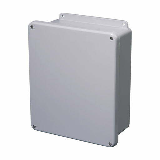 Product image for B-Line 644-4XFLC JIC Panel Enclosure, 6" x 4" x 4" NEMA 4X, Screw cover, 4XFLC enclosure, Wall mount, Medium single door, External mounting feet, Fiberglass, Seamless poure