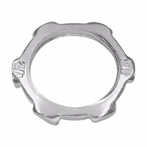 Mayer-DDS-Eaton Crouse-Hinds series thin construction locknut, Rigid/IMC, Steel, 4"-1