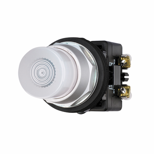 Product image for Cutler-Hammer HT8GBGAV3 HT800 pushbutton, 30.5 mm, Watertight/Oiltight, Illuminated pushbutton, NEMA 3, 3R, 4, 4X, 12 and 13, Momentary, Extended, Incandescent, full voltage light unit, 1NO, Green lens,