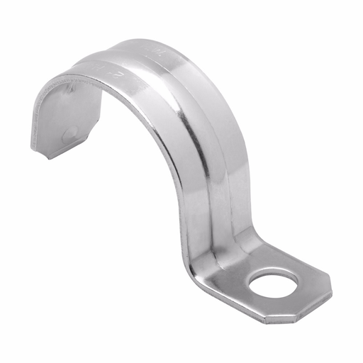 Product image for Crouse-Hinds Series 410SS 1/2 Inch Stainless Steel 1-Hole Conduit Strap