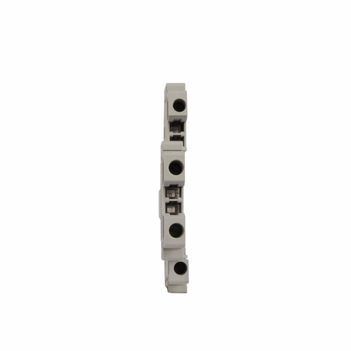 Product image for Cutler-Hammer XBUTT4 XB IEC terminal block, Screw Connection Double Level Blocks, IEC-XB Series, Gray, IEC/UL #26-10 AWG wire