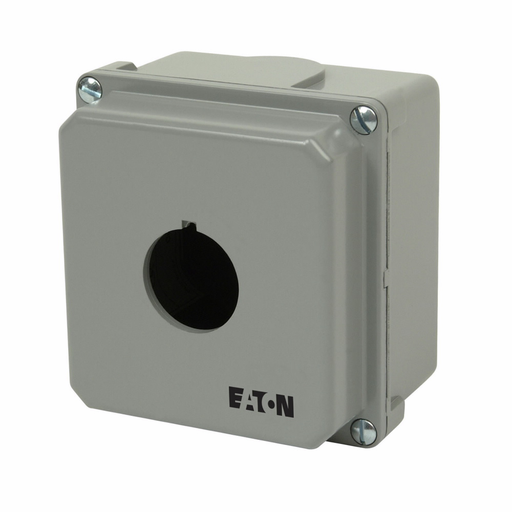 Product image for Eaton Electrical 10250TN1 3.88 x 3 x 4 Inch 1-Hole NEMA 4/4X/12/13 Surface Mount Die-Cast Push Button Enclosure