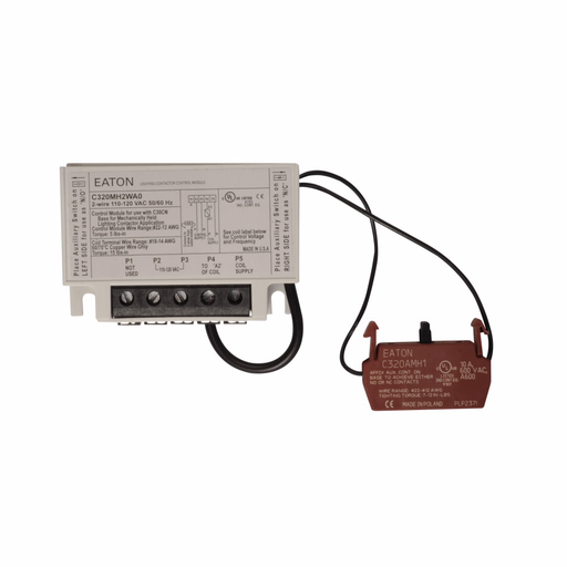 Product image for Eaton Electrical C320MH2WA0 24 to 277 VAC 2-Wire Contactor Mechanically Held Module Kit