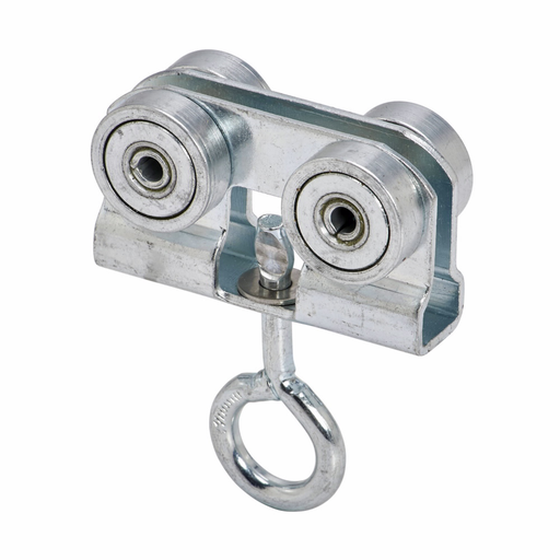 B-Line B478HZN Zinc Plated 4 Bearing Light Duty Trolley Assembly with Eye Hook Product image for B-Line B478HZN Zinc Plated 4 Bearing Light Duty Trolley Assembly with Eye Hook