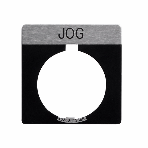 Product image for Eaton Electrical 10250TS29 1.75 x 1.75 Inch Black/White Reset Square Standard Legend Plate