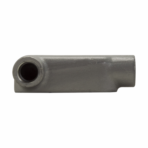 Eaton Crouse-Hinds series Condulet Form 8 conduit outlet body, Feraloy iron alloy, LL shape, 1/2"