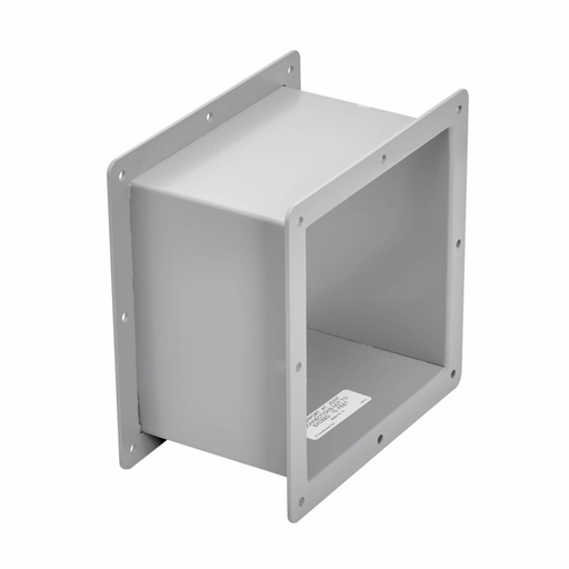 Product image for B-Line 88-12FN6 Wireway Nipple Section, Feed through, 6 nipples, NEMA 12, Steel, 8" X 8"