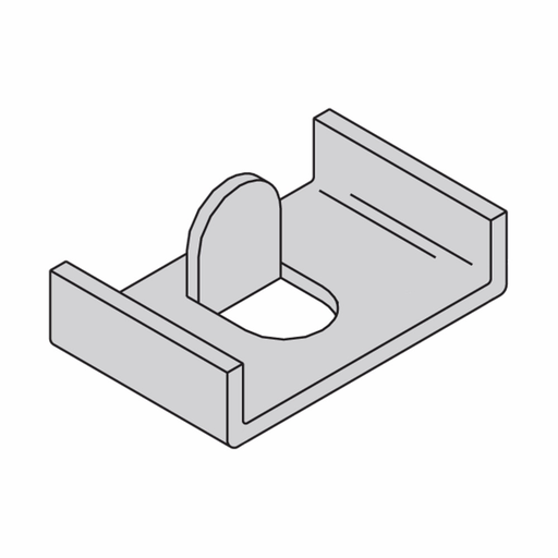 Product image for B-L SB105YZ 2-IN. X 9/16-IN. TABBED FRAMING CLIP 9/16-IN. HOLE YELLOW ZINC