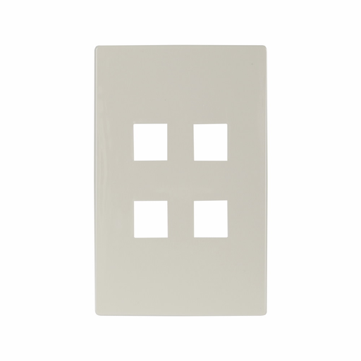 Product image for EWD 9553DS Wallplate Aspire 1G 4Por