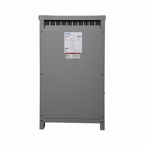 Product image for Cutler-Hammer T20P11F50EE General purpose ventilated transformer, DS-3 (1-phase), PV 240 x 480V, Taps: 1 at +5%/2 at -5% x 2 at +2.5%/4 at -2.5%, SV 120/240V, 115?C rise, 50 kVA, EE