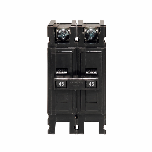 Product image for Cutler-Hammer QC2045H Quicklag Type QC Industrial Thermal-Magnetic Circuit Breaker,Industrial circuit breaker,45 A,10 kAIC,Two-pole,240 V,Thermal-magnetic,QC