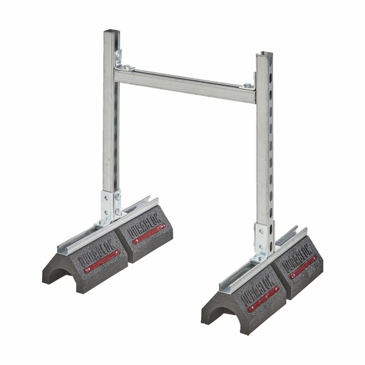 Product image for B-Line DB4118DS Dura-Blok Support Base with B22SH, 10.56"H x 38.75"L x 13.5"W, Cast Iron, 1000Lbs Load Capacity