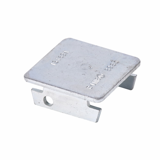Product image for B-Line B285ZN Zinc Plated 1-5/8 x 1-5/8 Inch B22 Channel End Cap