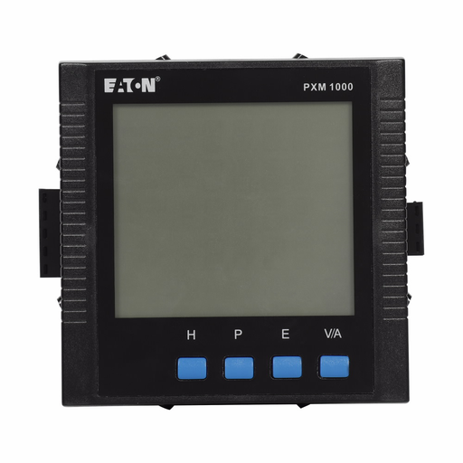 Product image for Cutler-Hammer PXM1000MA15-1 PXM 1000 power and energy meter, Ring terminal, LCD display, Frequency range 45-65Hz, Nominal current input 5A, Power supply 100-415Vac or 100-300Vdc, Built-in RS485 port with Modb
