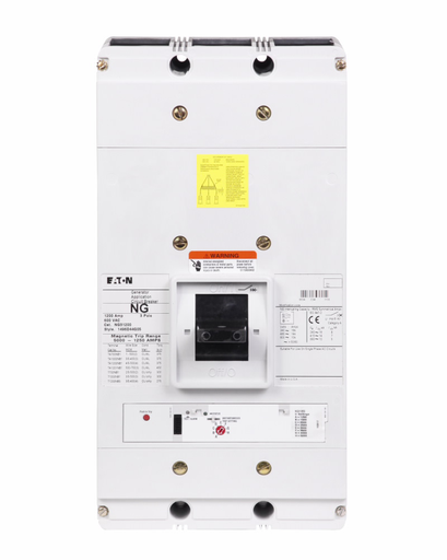 Product image for Cutler-Hammer NG31200 Series C electronic EG molded case circuit breaker, N-frame, Digitrip 310 RMS, Electronic LS trip, 1250-5000A, Three-pole, 1200A, 600 Vac, 14 kAIC at 480 Vac, Line/load, Engine gen