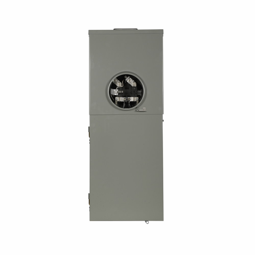 Product image for Cutler-Hammer MBP200SD resi meter breaker, Meter mains, 200A, C, Aluminum, NEMA 3R, Bottom and top, Provisions, Surface mounting, Five-jaw, 1, Single-phase, Ringless, 120/240 Vac, Horn bypass