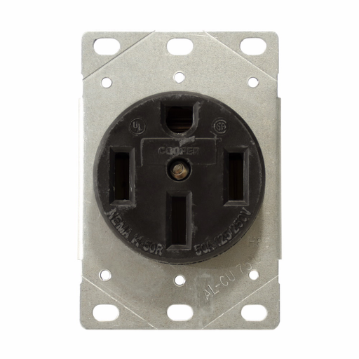 Product image for Cutler-Hammer RV3043 power pedestal receptacle, 50 A, 125/250V