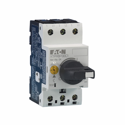 Product image for Cutler-Hammer XTPR2P5BC1 IEC motor control Manual Motor Protector, 2.5A, 45 mm Frame size, Class 10 trip type, Rotary type