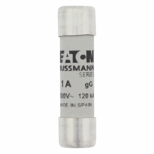 Product image for Bussmann Series C10G1 10 x 38 mm 1 Amp 500 VAC Class GL/GC Cylindrical Fuse
