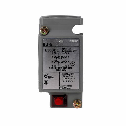 Product image for ETN E50SBL LIMIT SWITCH BODY,2NO/2N