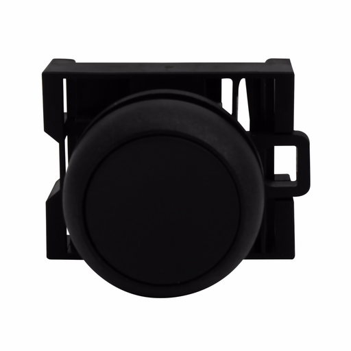 Product image for Cutler-Hammer M22S-D-S 22.5 mm RMQ-Titan Pushbutton,Black Actuator,Black bezel,IP67, IP69K,Non-illuminated,Flush mounting,NEMA 4X, 13,5,000,000 operations,Momentary,22.5 mm,Flush Pushbutton,M22