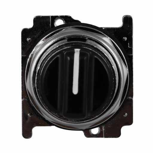Product image for Eaton Electrical 10250T1322 30.5 mm 3-Position Maintained Black Die-Cast Zinc IP65 Non-Illuminated Selector Switch Operator