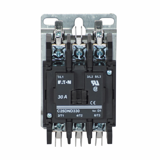 Product image for Eaton C25DND330A Definite Purpose Control Contactor