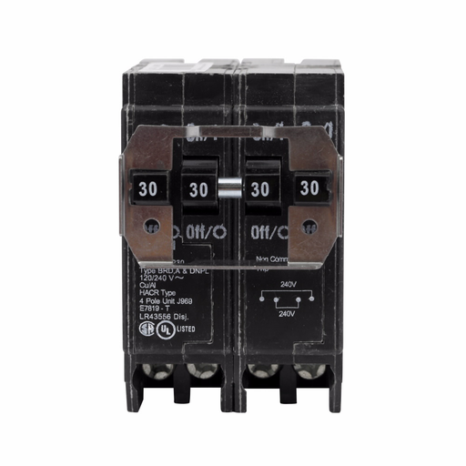 Product image for Eaton Electrical BR430 1 Inch Type BR Plug-On Circuit Breaker