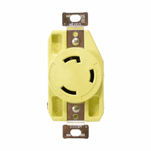 Product image for Cutler-Hammer MPL3039 power pedestal receptacle, 30 A 125V locking receptacle