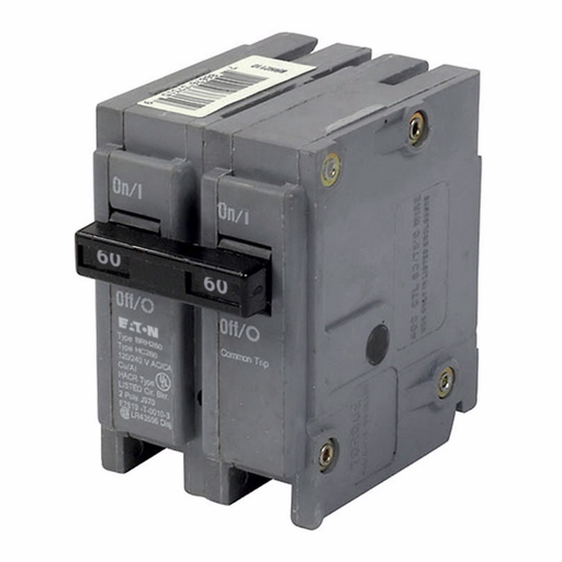 Product image for Eaton Electrical BRH260 1 Inch Type BR Plug-On Circuit Breaker