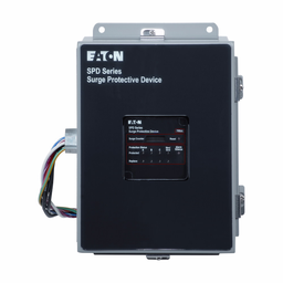 Cutler-Hammer SPD250480Y2N Surge Protection Device, SPD series, 250 kAIC, 277/480V wye (4W+G), Standard feature package, NEMA 4 enclosure, External side mount, 320 L-N, 320 L-G, 320 N-G, 640 L-L operating vol