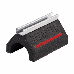 B-Line DB20 5"H x 6"W x 20.2"L Dura-BLOK&#8482; Rubber Rooftop Conduit Support Base w/ B44 1"H Channel, 1000lb Rating