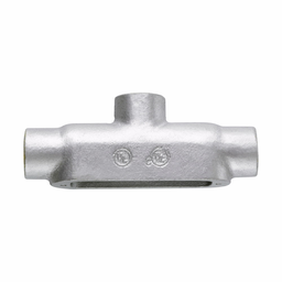 Product image for Crouse-Hinds TB125M 1-1/4" Malleable Iron Form5 Type TB Threaded Rigid Conduit Body
