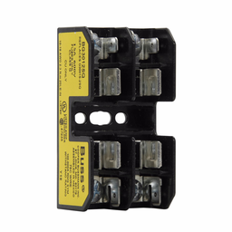 Eaton Bussmann series BG open fuse block, 600V, 0.18-15A, Screw/Quick Connect, Two-pole