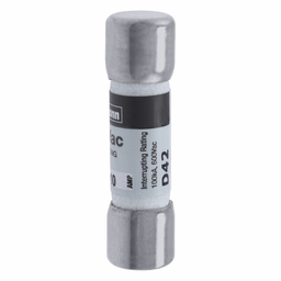 Eaton Bussmann series KTK fuse, LIMITRON Fast-acting fuse, Control circuits, lighting circuit protection, meter circuits, 10 A, Non-indicating, Ferrule end x ferrule end, 100 kAIC at 600 V, Nickel-plated bronze endcap,Melamine tube, 600 V