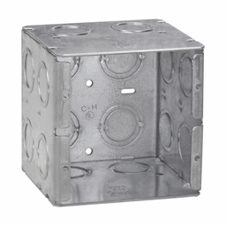 Crouse-Hinds TP691 3-3/4" x 3-1/2" x 3-3/4" Steel 2-Gang Masonry Box