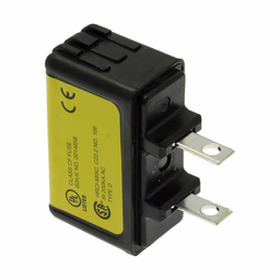 Eaton Bussmann series TCF fuse, 6 A, 60 Hz, 50 Hz, Dual, CF, Black, With Indicator, Blade end, Time delay, 10 sec at 500%, 100 kAIC at 300 Vdc,300 kAIC at 600 V, Glass filled PES, Chassis,35 mm DIN rail, 600 V, 300 Vdc, TCFH30N, CCP2-3-30CF