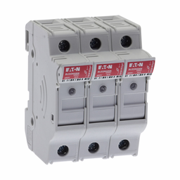 Eaton Bussmann series CHM modular fuse holder, 600V (UL), 690V (IEC), 30A (UL), 32A (IEC), Modular fuse holder, Three-pole - CHM3DIU