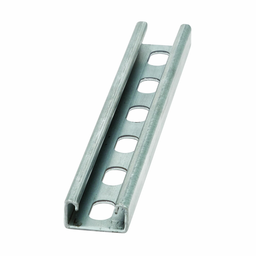 Product image for B-Line B52SH-120GRN 1-5/8"W x 13/16"H Channel, 9/16" x 11/8" Slotted on 2" Centers, 12ga, 10ft Length, Dura-Green™