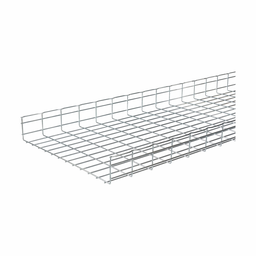 Product image for B-Line FT4X30X10-EG Flextray Wire Basket Cable Tray, 4" Deep x 30" Width, 10' Length, Electroplated Zinc Galvanized Finish