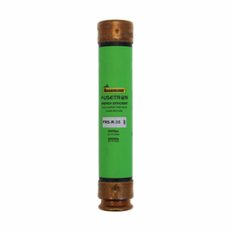 Eaton Bussmann series FRS-R fuse, 25 A, Dual, Class RK5, Non-indicating, Ferrule end x ferrule end, 10 sec at 500%, 20 kAIC at 300 Vdc,200 kAIC at 600 V, Standard, 600 V, 300 Vdc