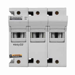 Eaton Bussmann series CH modular fuse holder, 600 Vac, 600 Vdc, 60A, Three-pole
